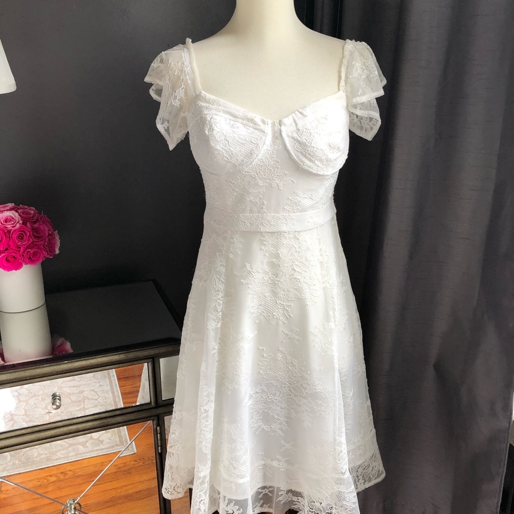 Astr The Label Poppy Lace White Dress